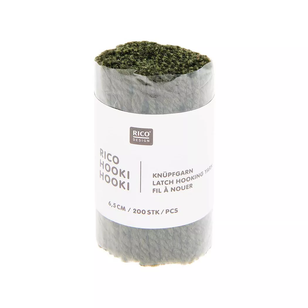 Rico Design Rico Hooki Hooki Knüpfgarn Oliv