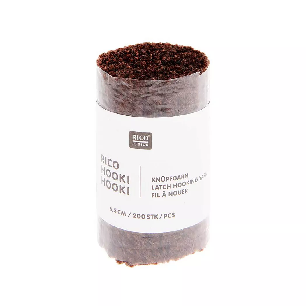 Rico Design Rico Hooki Hooki Knüpfgarn Braun