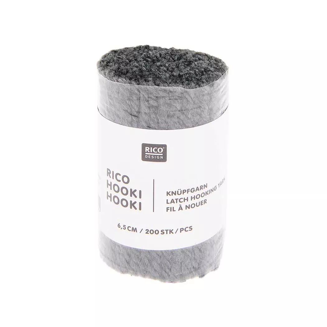 Rico Design Rico Hooki Hooki Knüpfgarn Anthrazit