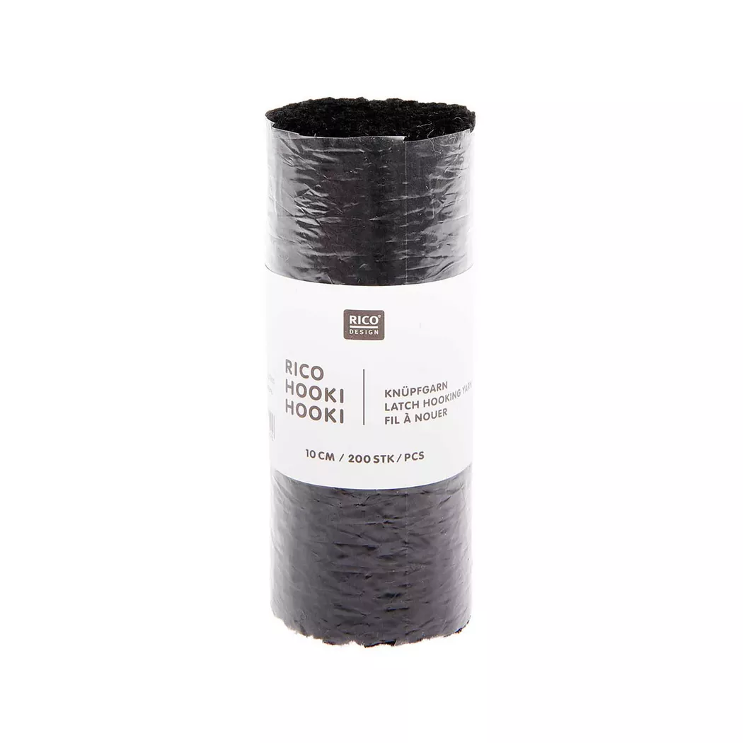Rico Design Rico Hooki Hooki Knüpfgarn Schwarz
