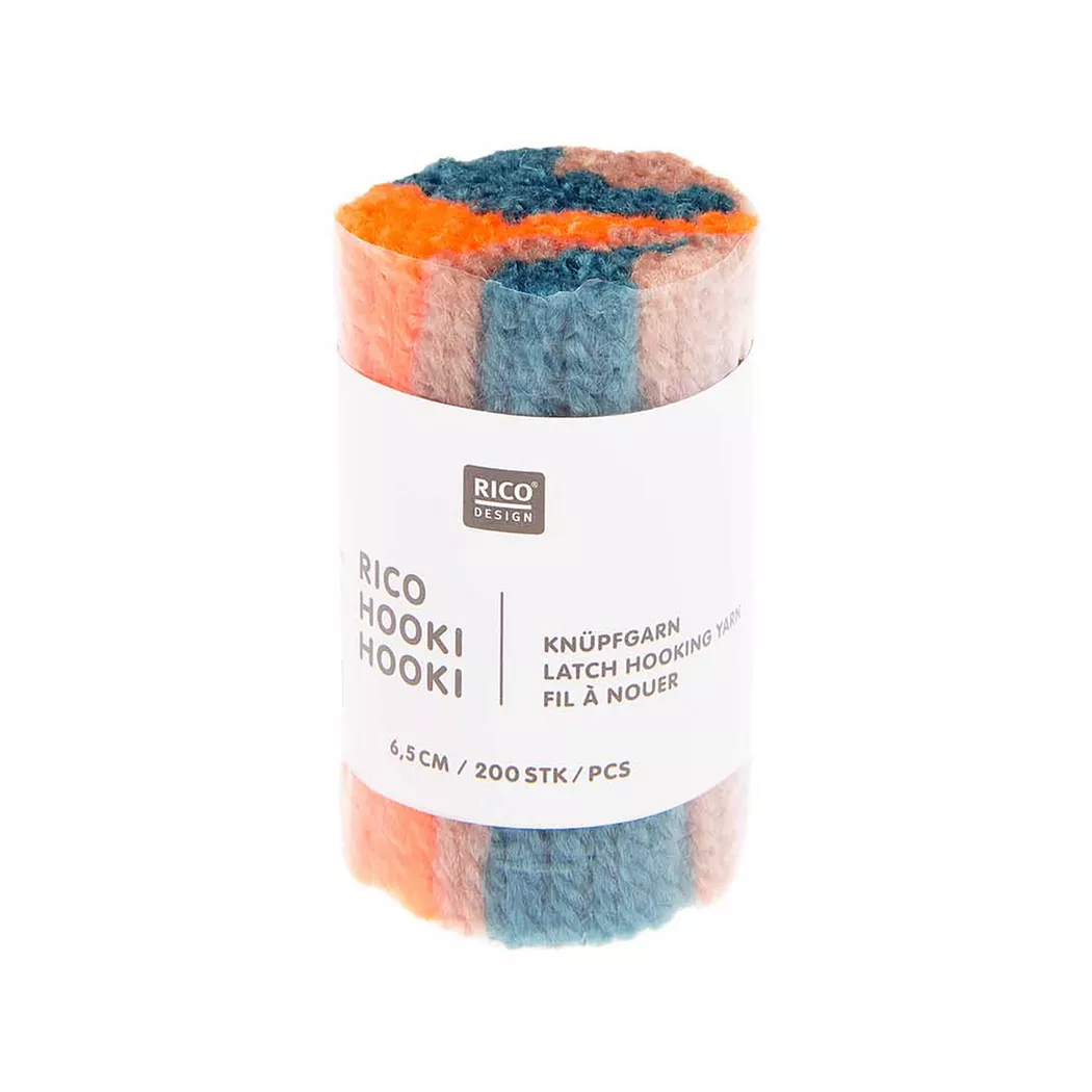 Rico Design Rico Hooki Hooki Knüpfgarn marmoriert Türkis