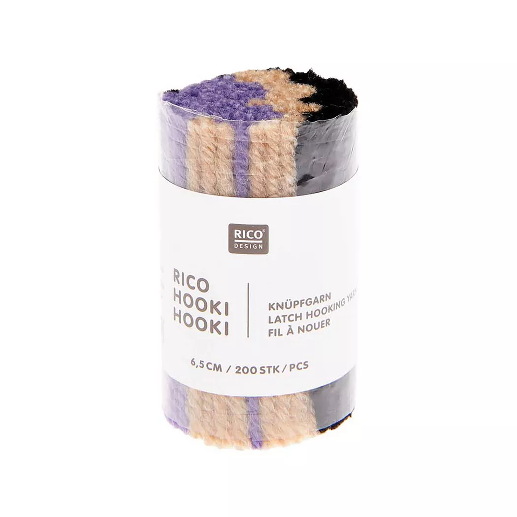 Rico Design Rico Hooki Hooki Knüpfgarn marmoriert Lila