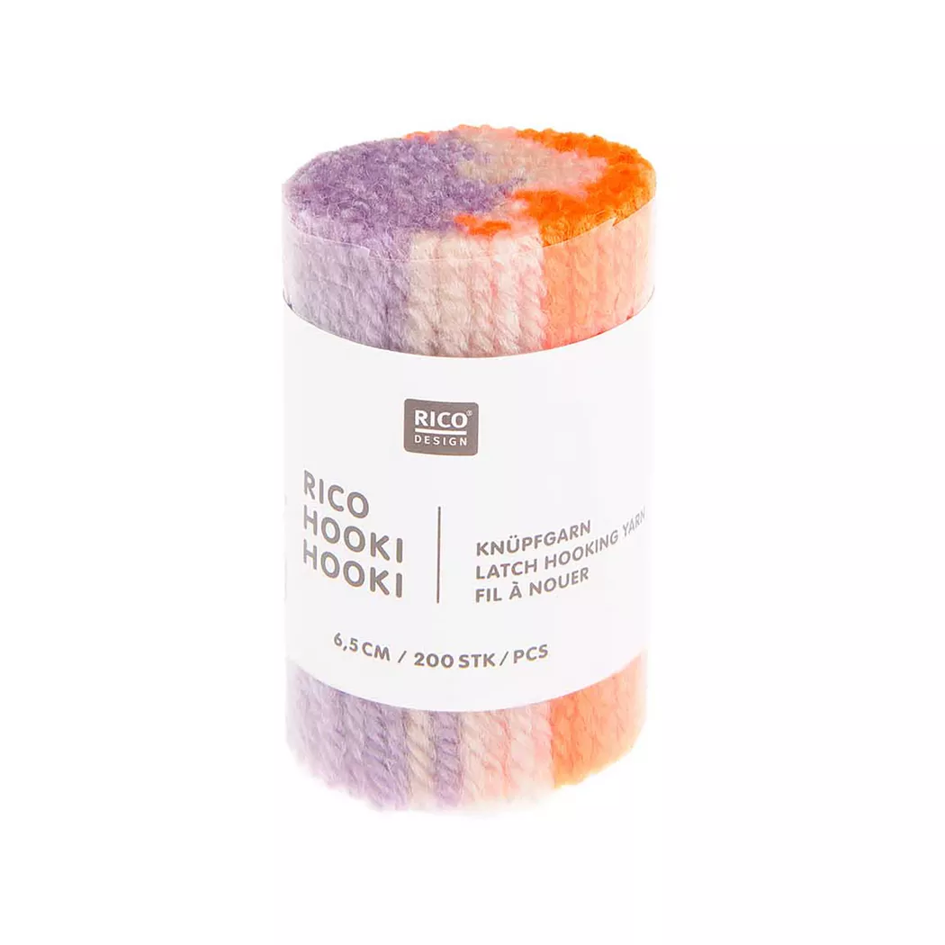 Rico Design Rico Hooki Hooki Knüpfgarn marmoriert Flieder