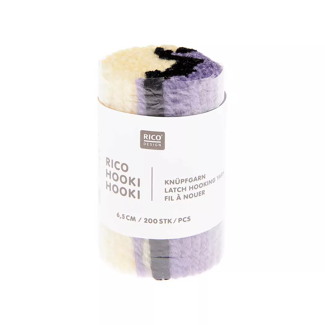 RICO-Design - Fil à nouer, 6.5CM, Jaune