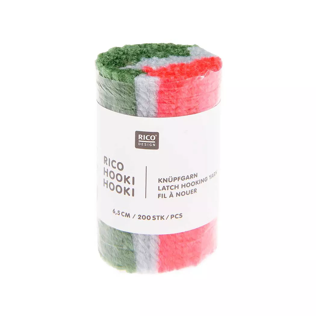 Rico Design Rico Hooki Hooki Knüpfgarn marmoriert Grün