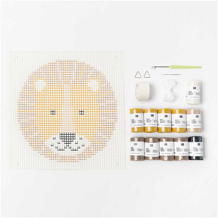 RICO-Design Kit de nouage Tapisserie Lion 