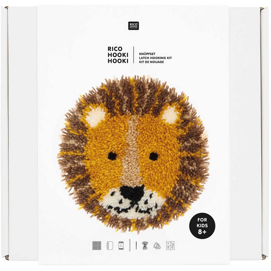 RICO-Design Kit de nouage Tapisserie Lion 