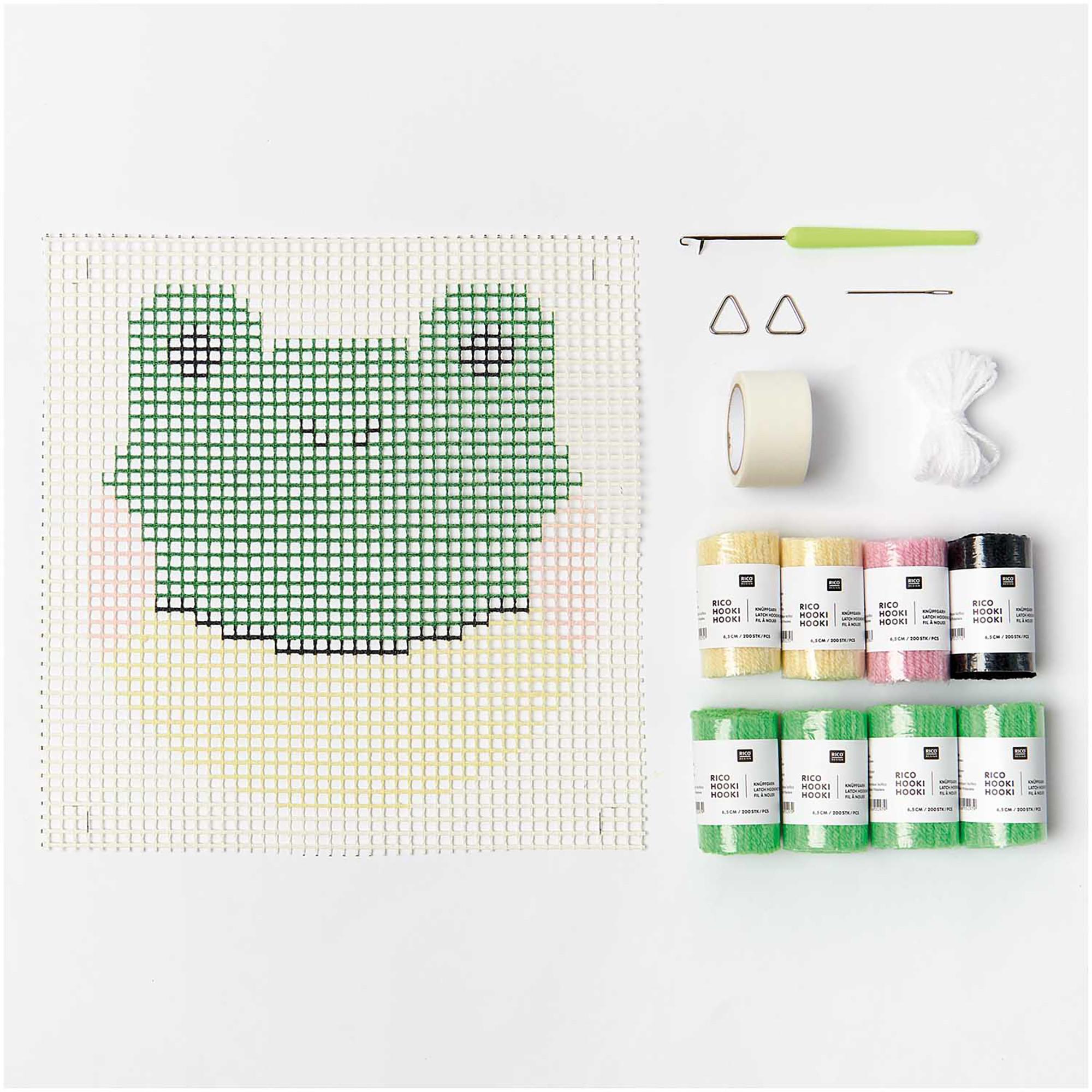 RICO-Design Kit de nouage Tapisserie Grenouille 