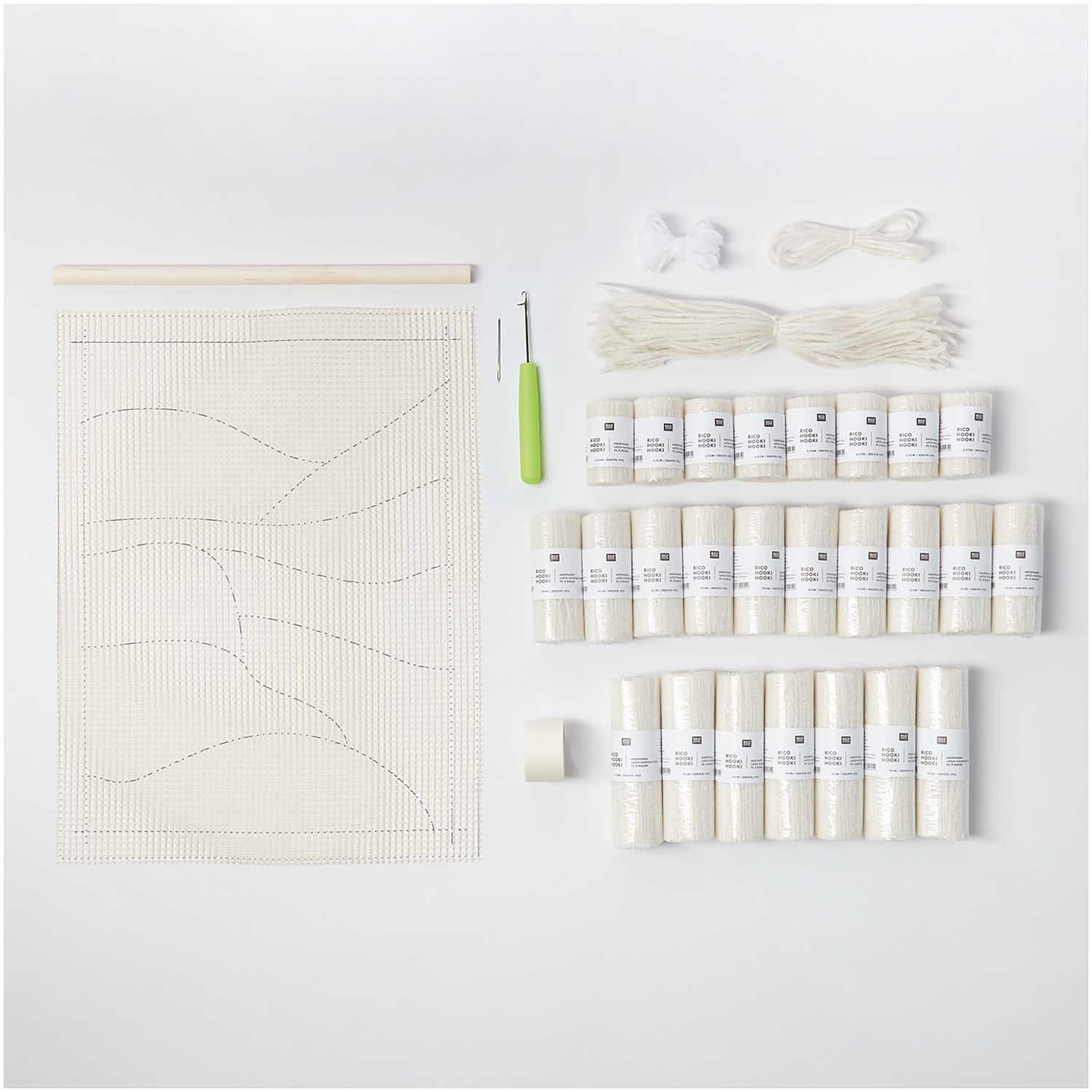 RICO-Design Kit de nouage Tapisserie Paysage Blanc 