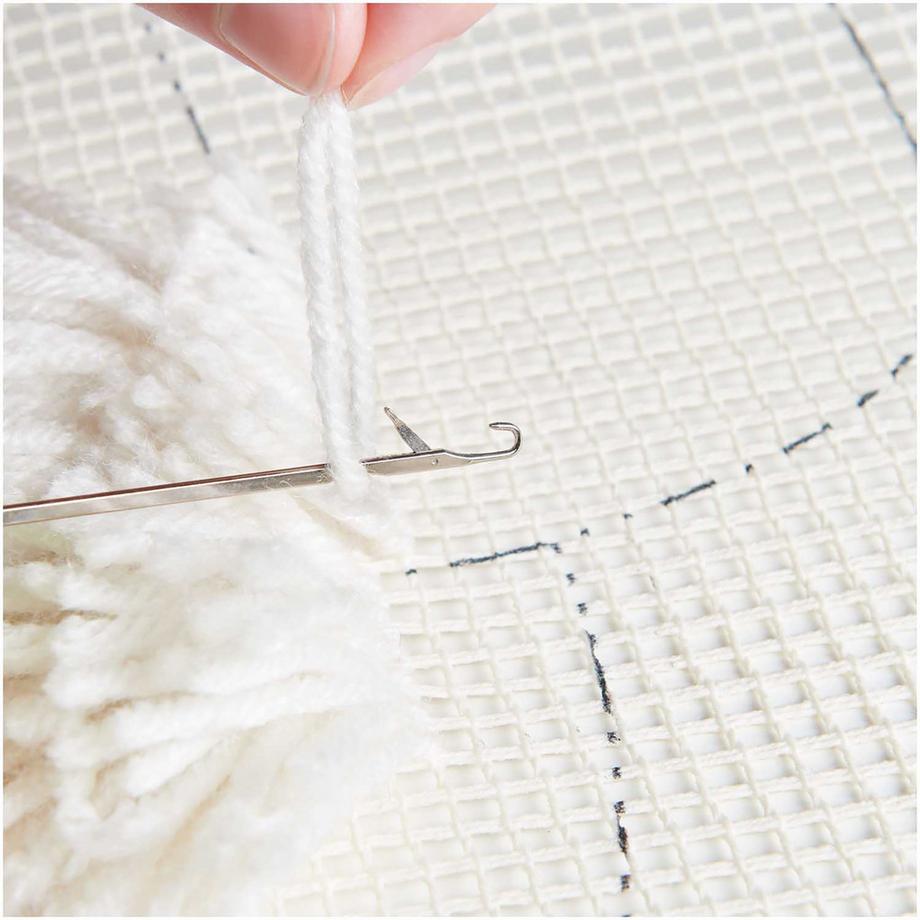 Rico Design Knüpfset Wandbehang weisse Landschaft 