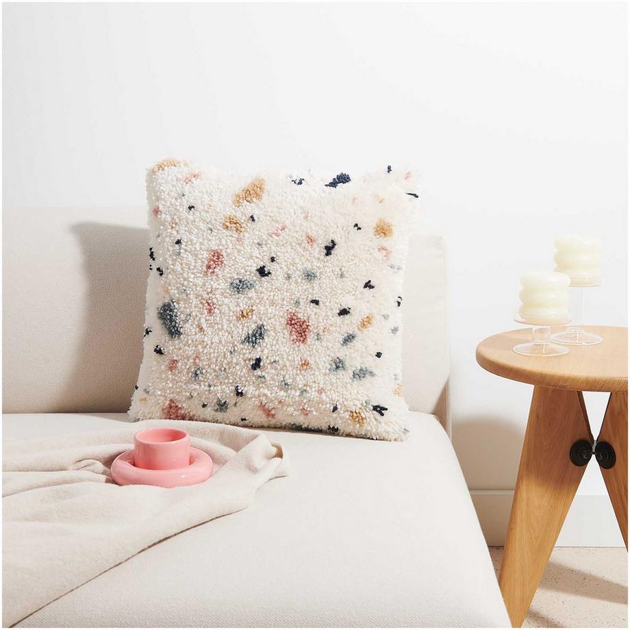 RICO-Design Knüpfset Kissen Terrazzo 