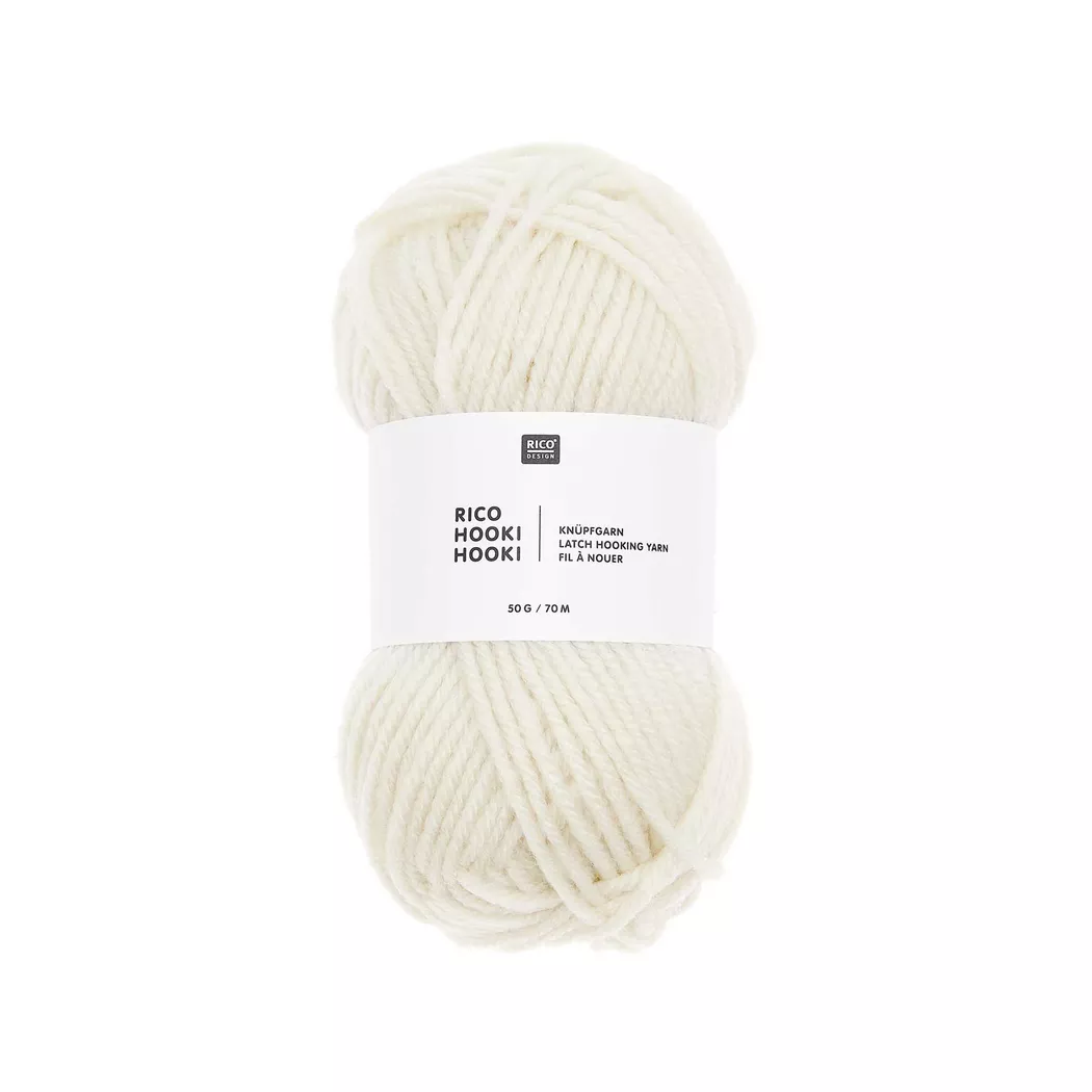 Rico Design Rico Hooki Hooki Knüpfgarn Off White Off White