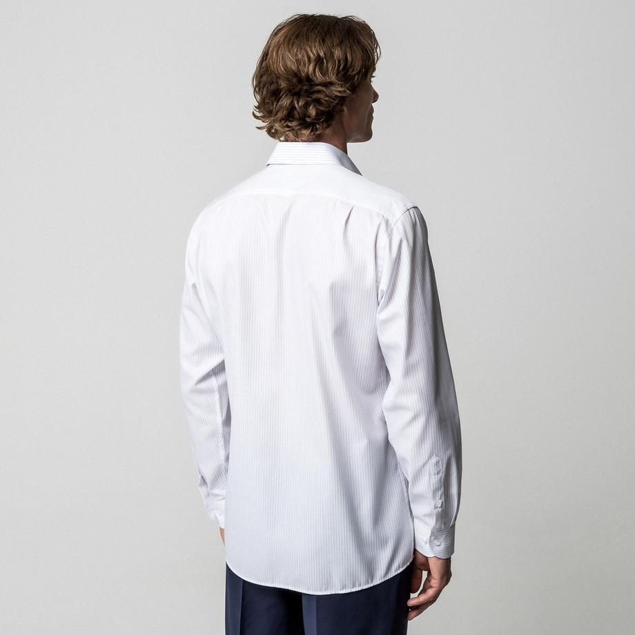 Manor Man Gestreiftes Langarmhemd  