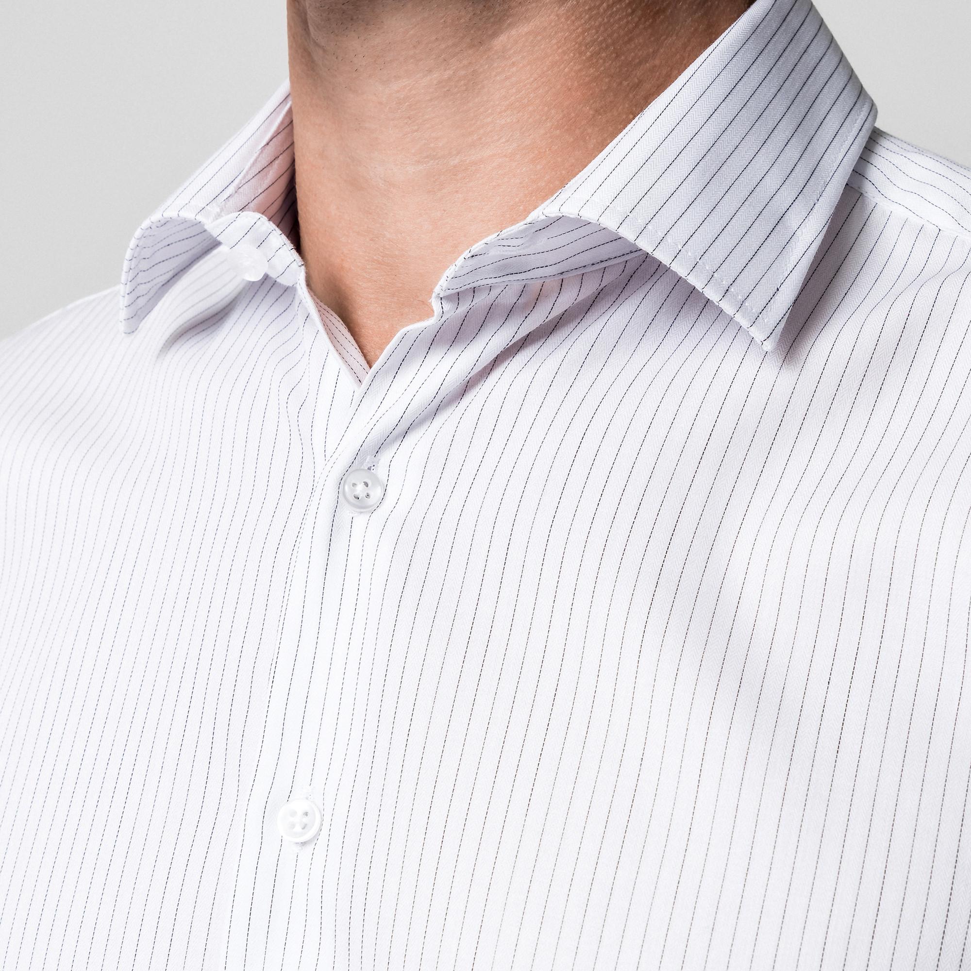 Manor Man Gestreiftes Langarmhemd  