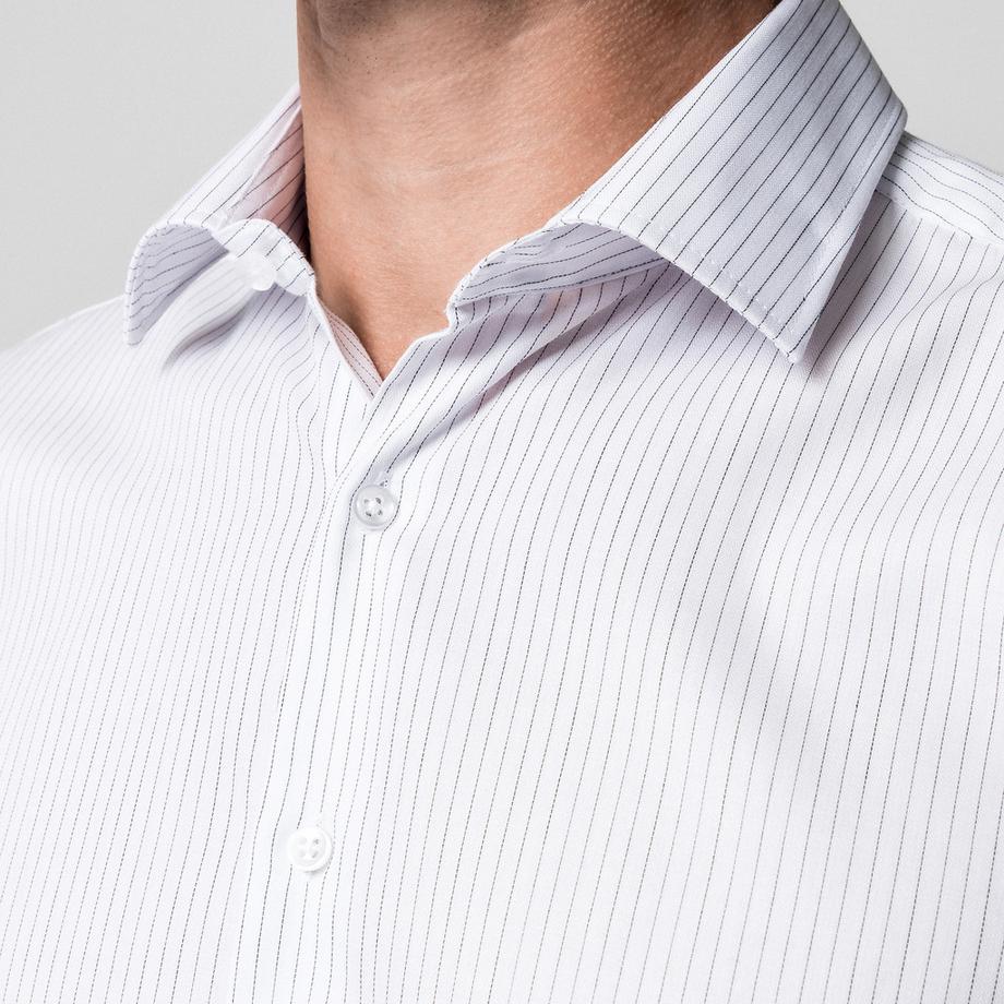 Manor Man Gestreiftes Langarmhemd  