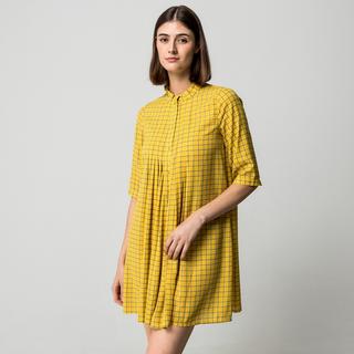 Manor Woman Minikleid mit Rüschen Stehkragen  