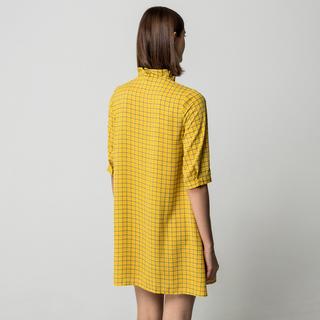 Manor Woman Minikleid mit Rüschen Stehkragen  