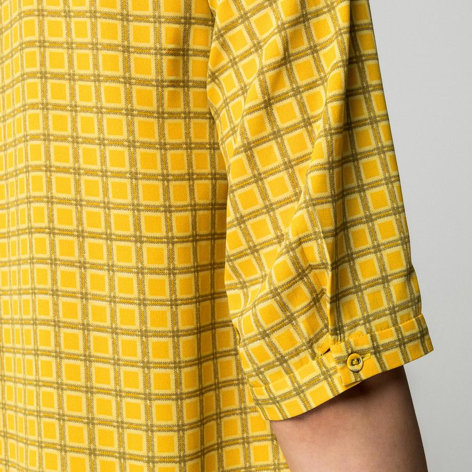 Manor Woman Mini Robe Col Montant Volanté  