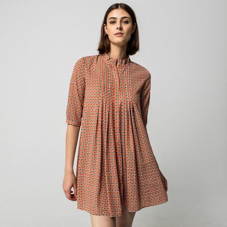 Manor Woman Mini Abito Collo Coreana con Volant  