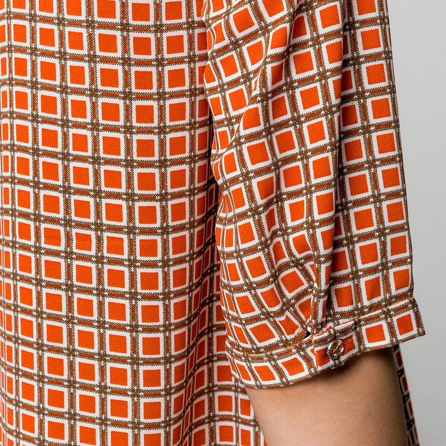 Manor Woman Mini Robe Col Montant Volanté  