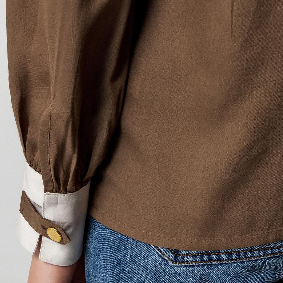 Manor Woman Camicetta con dettagli a contrasto  