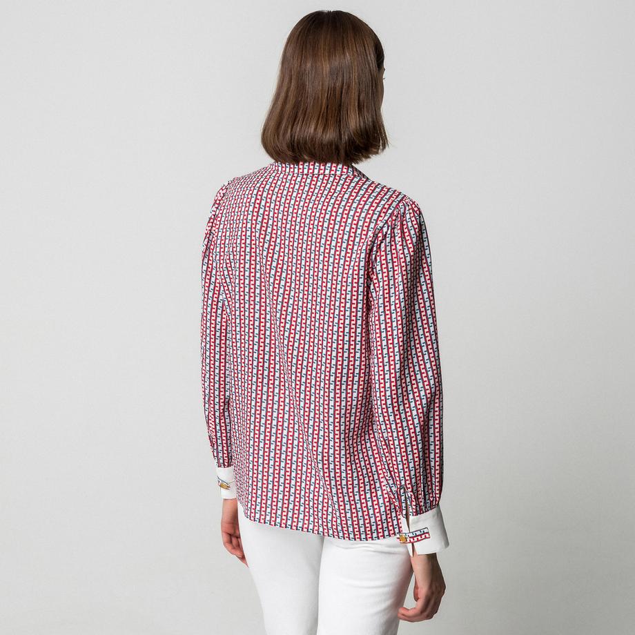 Manor Woman Chemisier à manches longues à motifs  