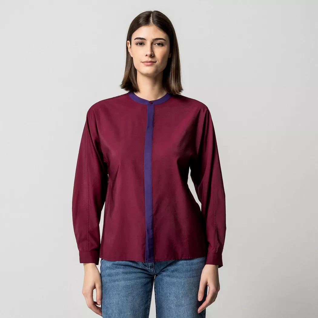 Manor Woman - Bluse, für Damen, Traube, Größe 34