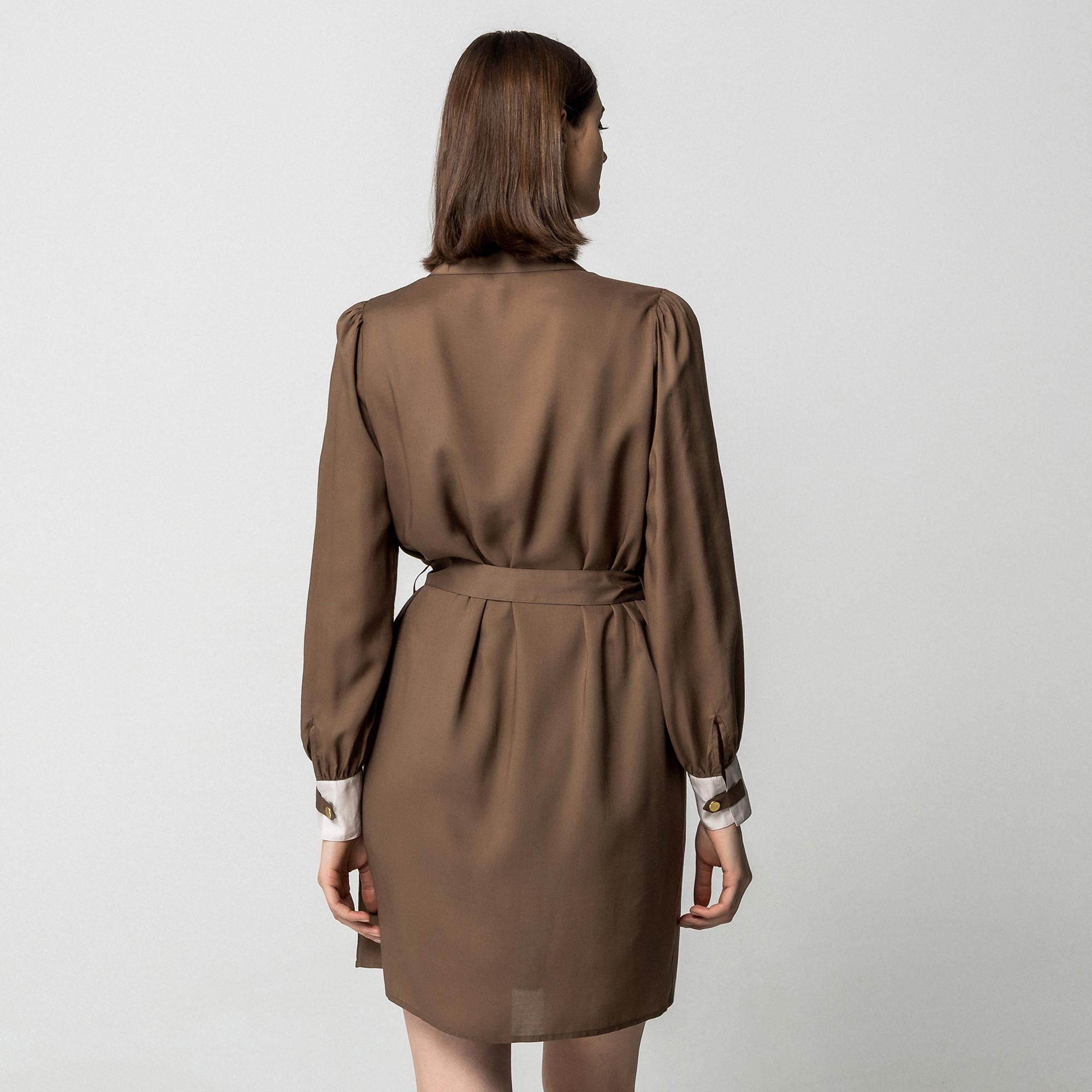 Manor Woman Abito Casual Maniche Lunghe Collo Polo  