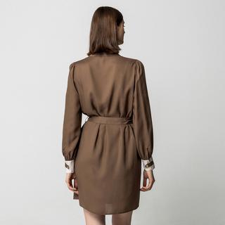 Manor Woman Abito Casual Maniche Lunghe Collo Polo  