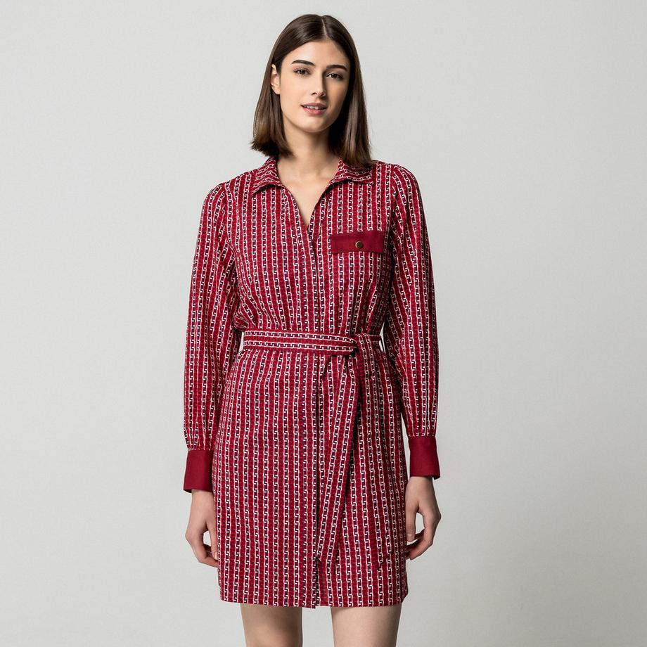 Manor Woman Robe de Loisirs Imprimé Chaîne  