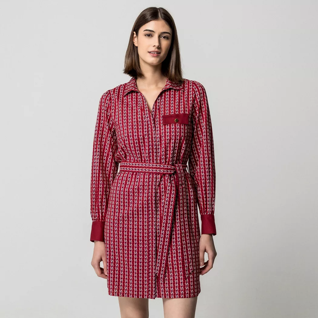 Manor Woman - Freizeitkleid, für Damen, Bordeaux, Größe 34