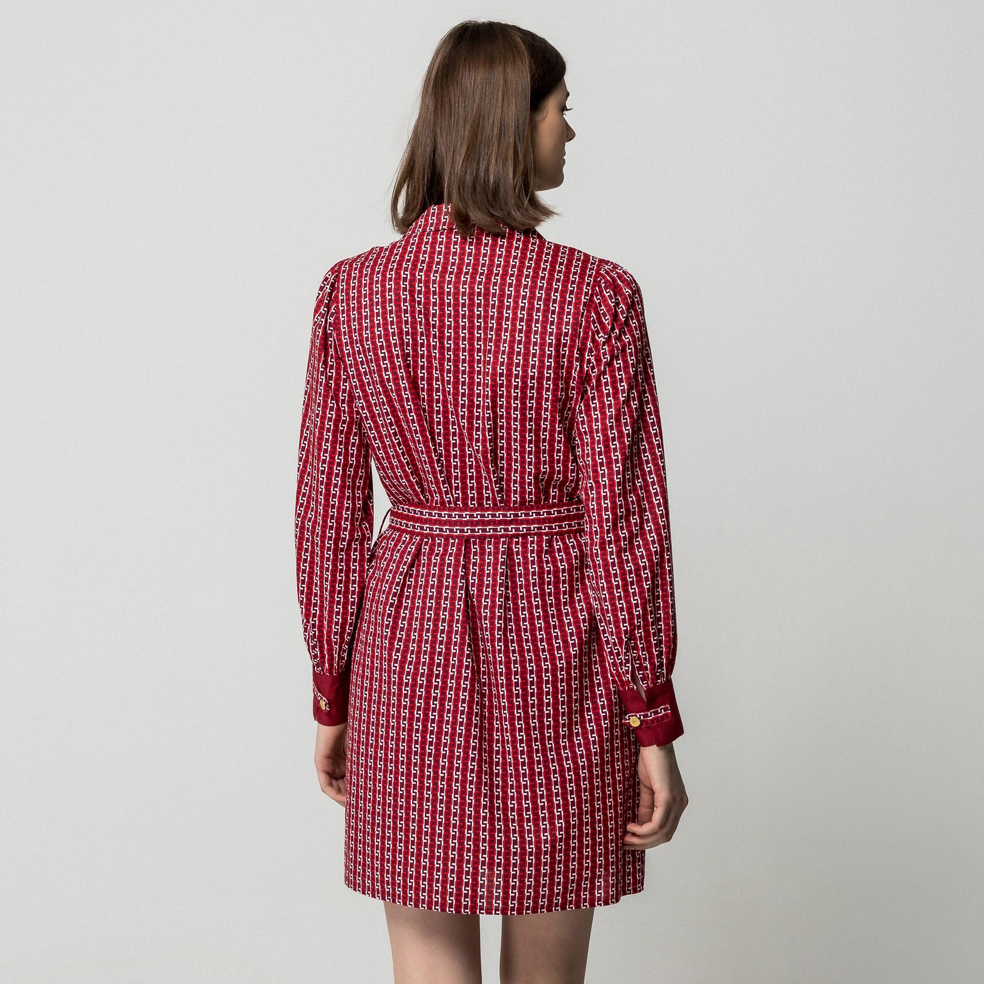 Manor Woman Abito per il Tempo Libero Maniche Lunghe Collo Risvoltato  