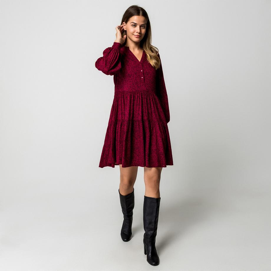 Manor Woman Vestito corto con volant  