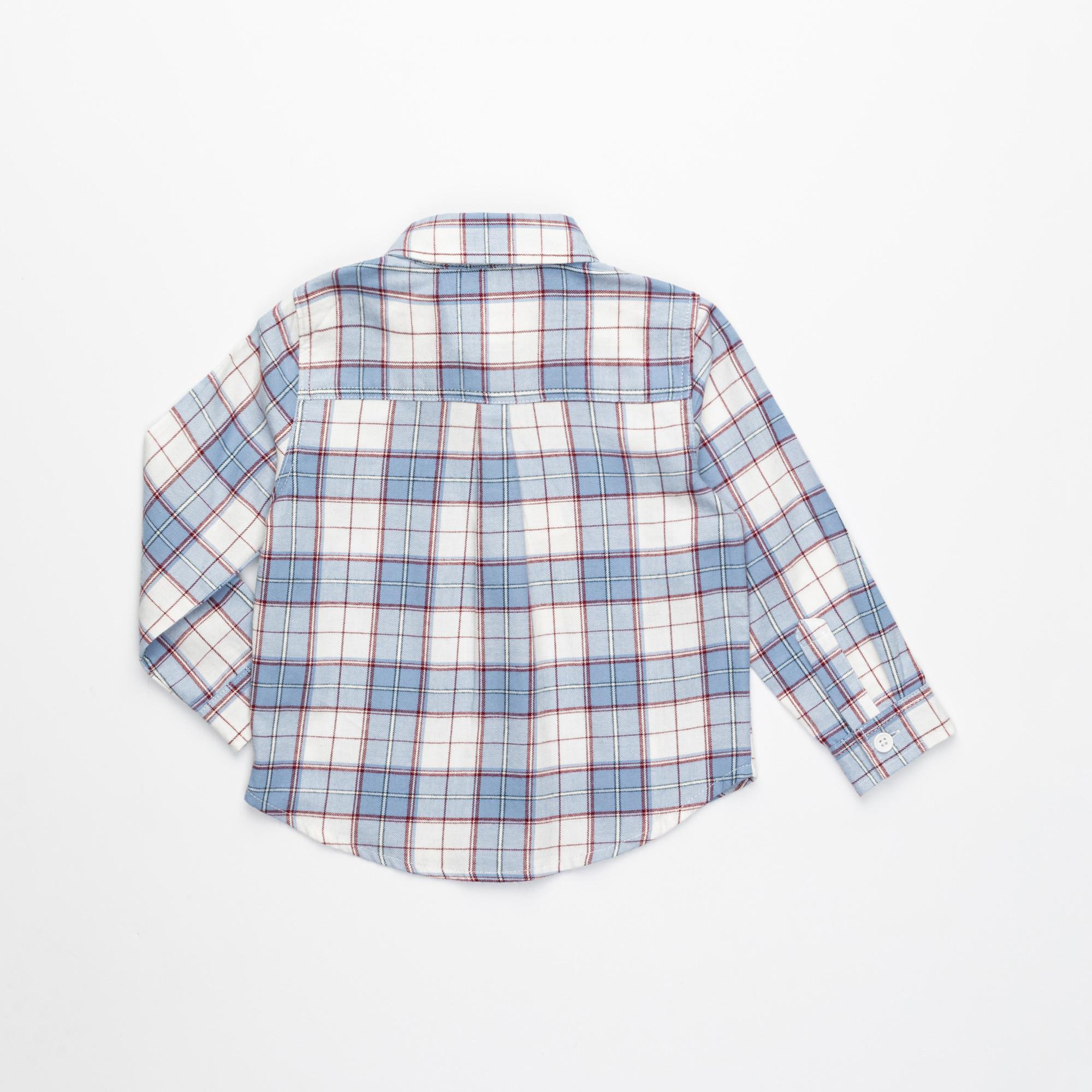 Manor Baby Kariertes Langarmhemd  