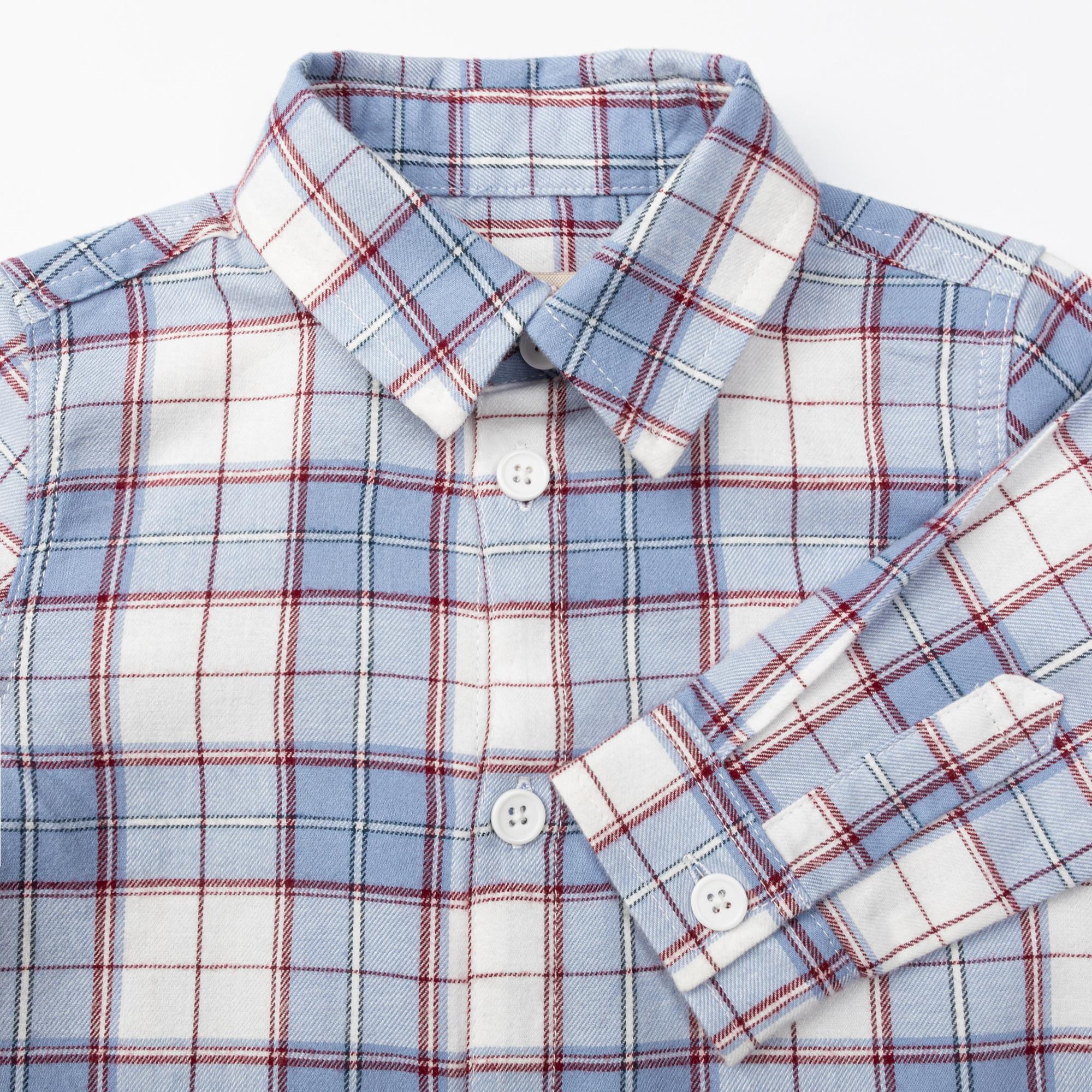 Manor Baby Kariertes Langarmhemd  