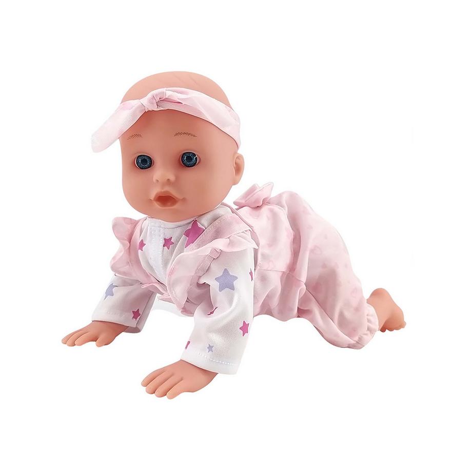 Bambino con funzione di gattonamento