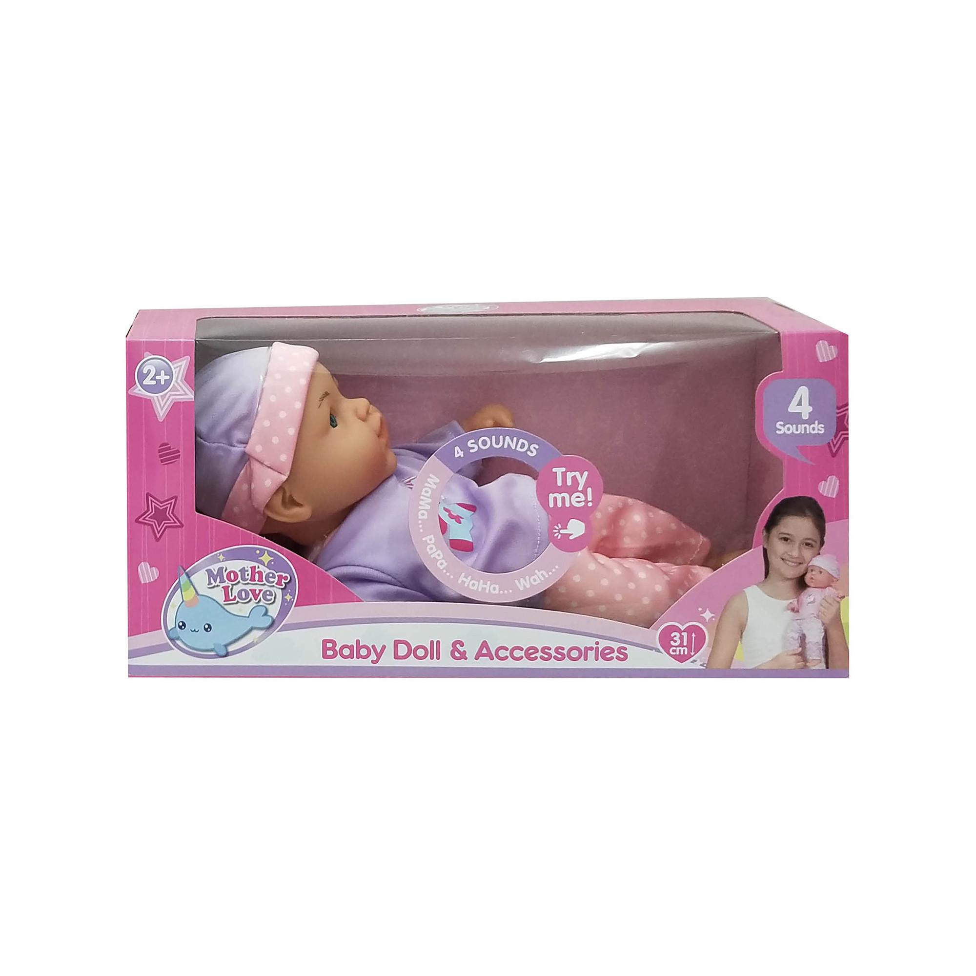 Mother Love  Weichkörperpuppe mit Geräuschen 