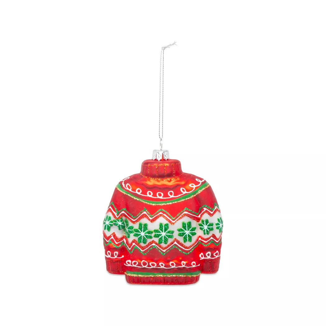 Manor - Ornament, 10 x 10 cm, Rot