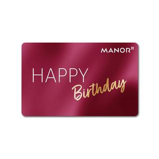 Manor Happy Birthday Dark red Digitale Geschenkkarte 