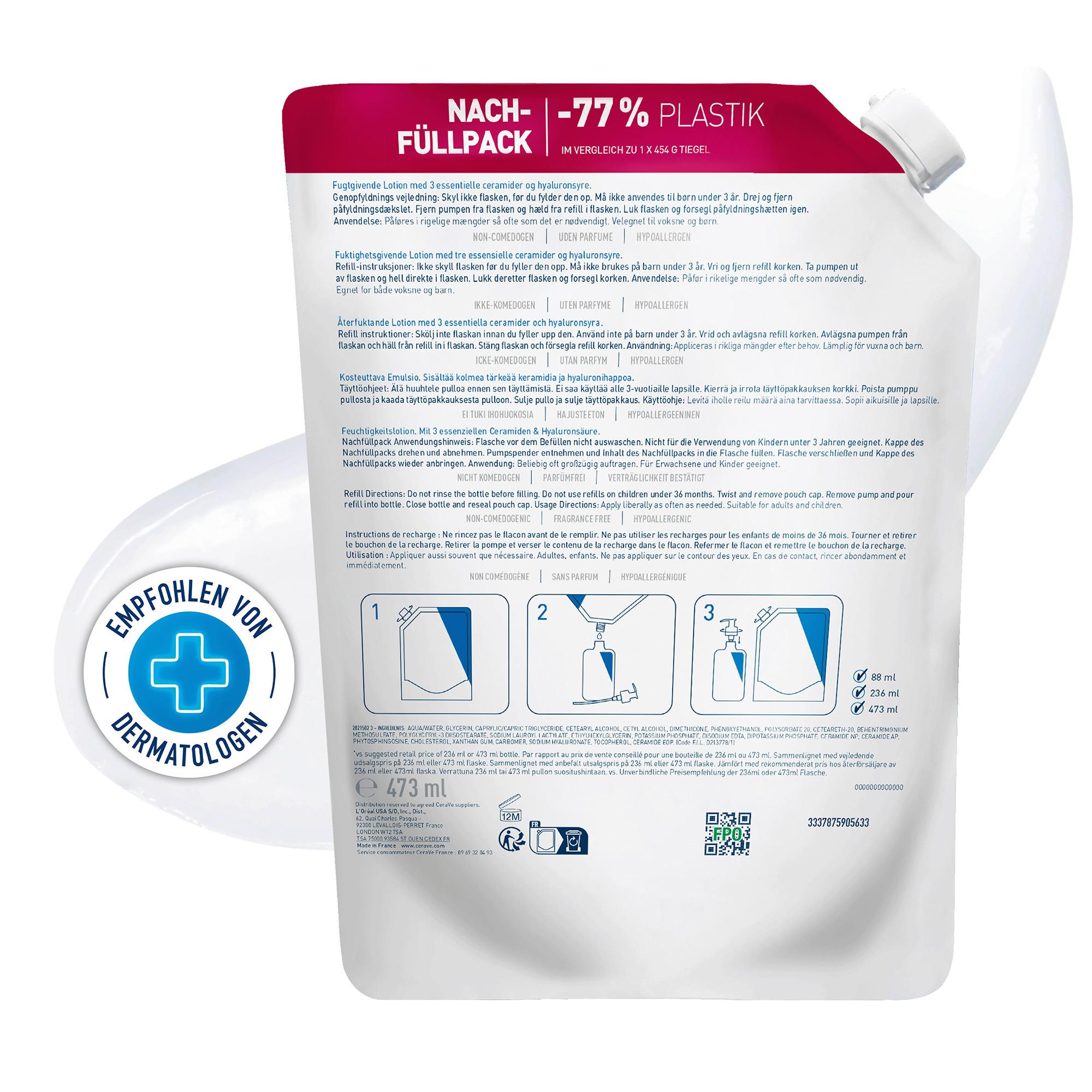 CeraVe  Ricarica del latte idratante 