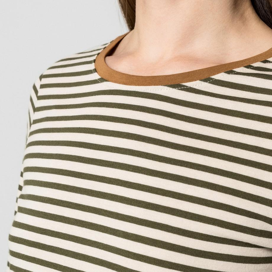 Manor Woman T-shirt Maniche Lunghe a Righe  