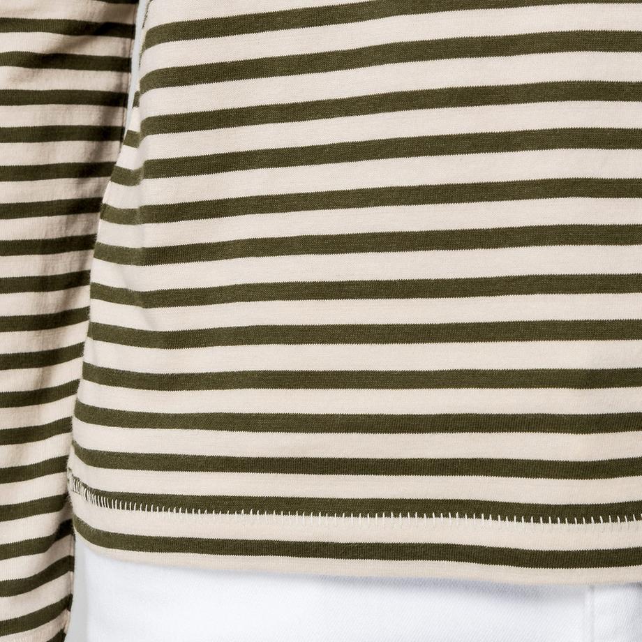 Manor Woman T-shirt Maniche Lunghe a Righe  