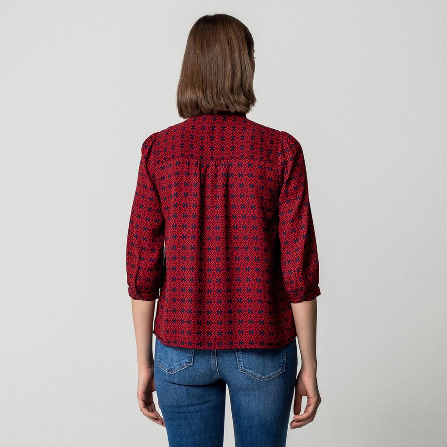 Manor Woman Camicetta Regular Fit Stampa All-over  