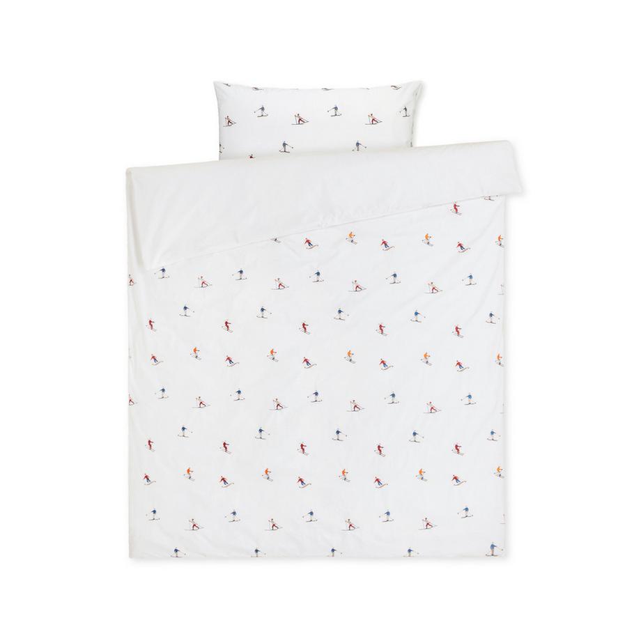 Manor Ski Forever Bestickter Perkal Kissenbezug  