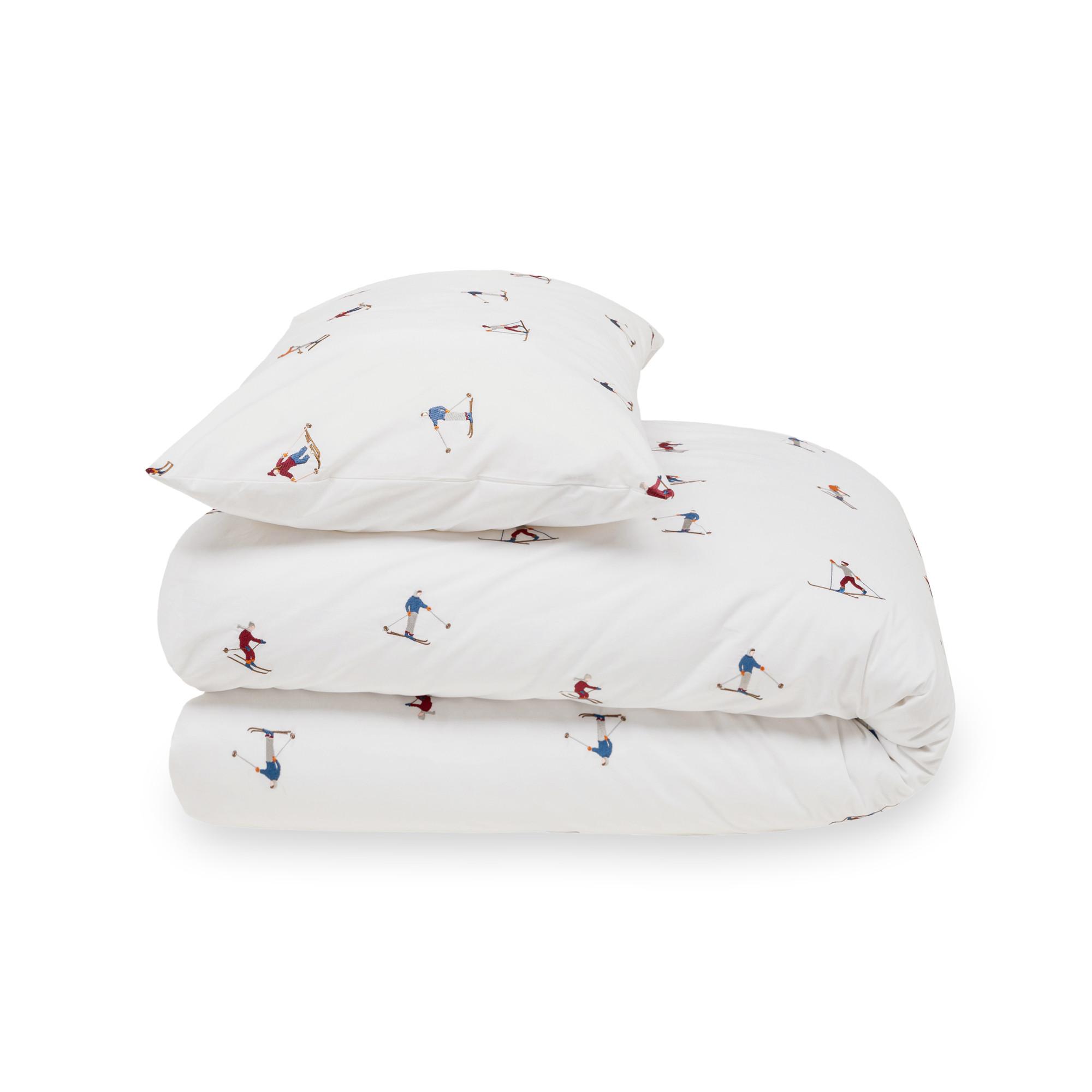 Manor Ski Forever Federa in percalle ricamata  