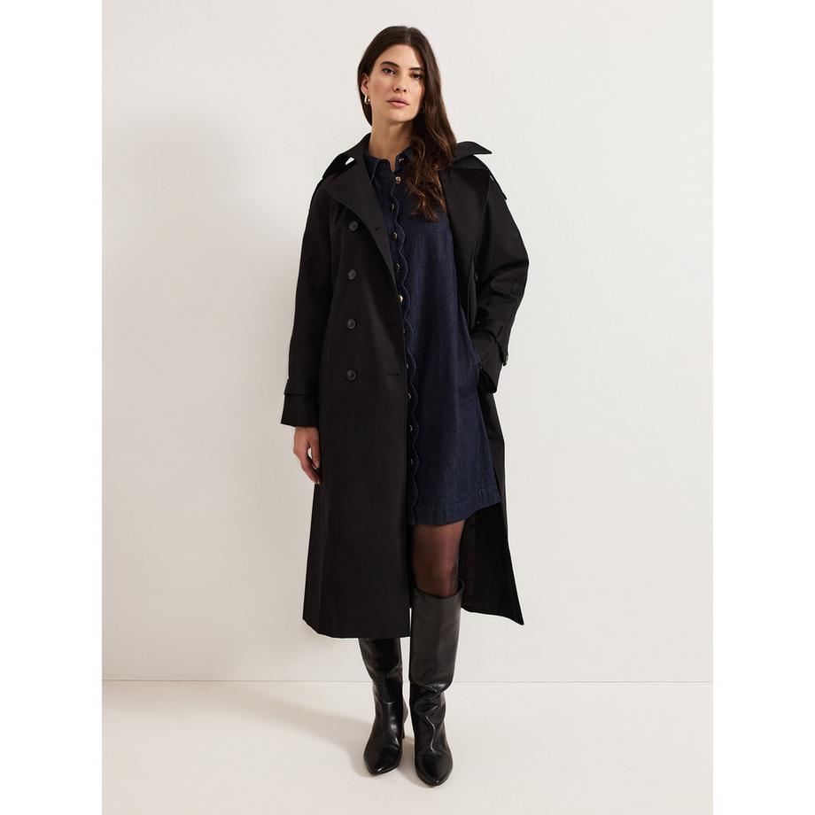 Phase Eight Candice Vestito in Jeans Maniche a Sbuffo  