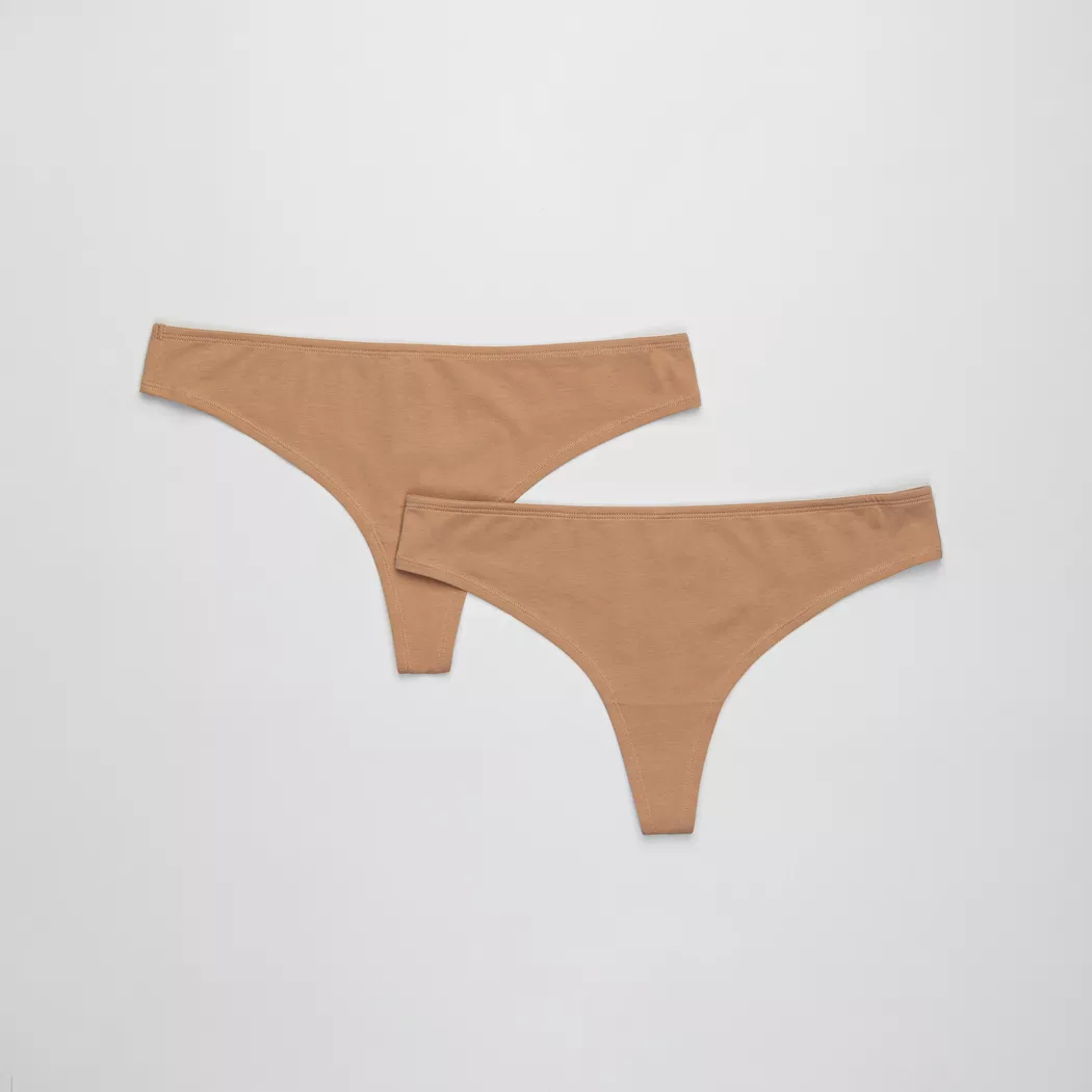 Manor Woman - Multipack, String, für Damen, Caramel, Größe L