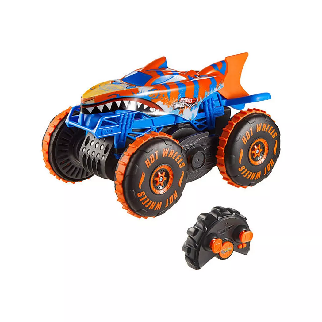 Hot Wheels - RC Monster Trucks Tiger Shark Climber, Multicolor