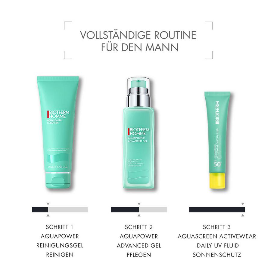 BIOTHERM  Aquascreen Activewear Daily UV Fluid SPF50+ mit hautpflegenden Peptiden & Vitaminen 