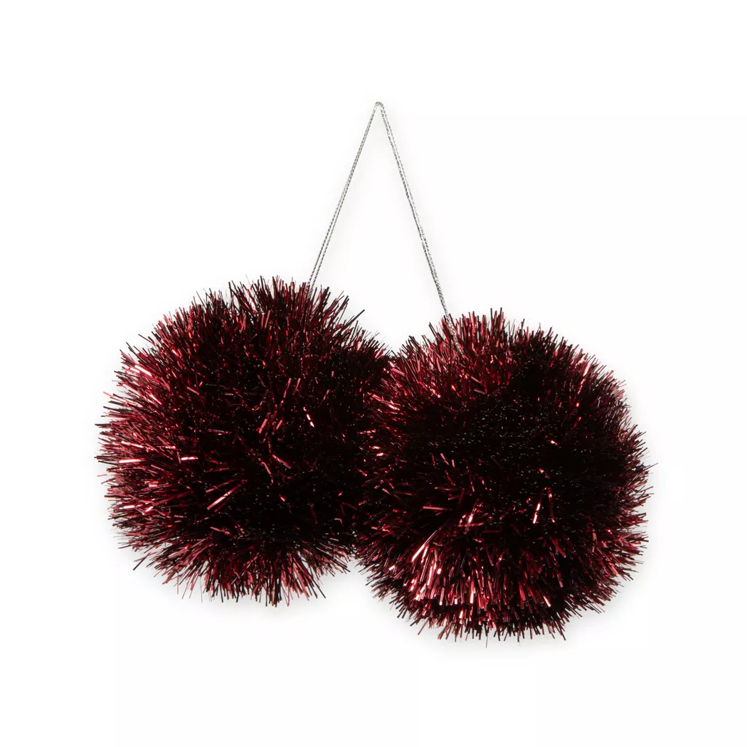 Manor - Weihnachtskugel, 10CMDU, Dunkelrot